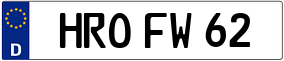 Truck License Plate